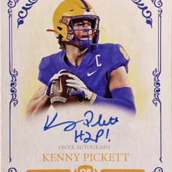 Wholesale ✔️ NFL Pittsburgh Panthers 2022 Onyx Vintage Football Kenny Pickett Blue Ink 7/10 Trading Card VA-KP [Autographed Rookie Card] 😍