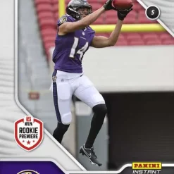 Deals ❤️ NFL Baltimore Ravens 2022 Instant RPS First Look Football Kyle Hamilton Trading Card FL8 [Rookie Card] ✨