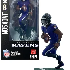 Best Pirce 😀 NFL Baltimore Ravens Football Lamar Jackson Action Figure [Regular Version] 🔥