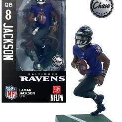 Best Sale ❤️ NFL Baltimore Ravens Football Lamar Jackson Action Figure [Chase Version] ⭐