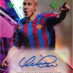 Hot Sale ⭐ UEFA 2020-21 Topps Finest Champions League Henrik Larsson Trading Card BA-HL [Signed] 👏
