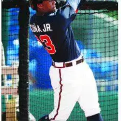 Cheapest 😍 MLB iCard 2021 Pro Set ⚾ Baseball Ronald Acuna Trading Card #17 🥰