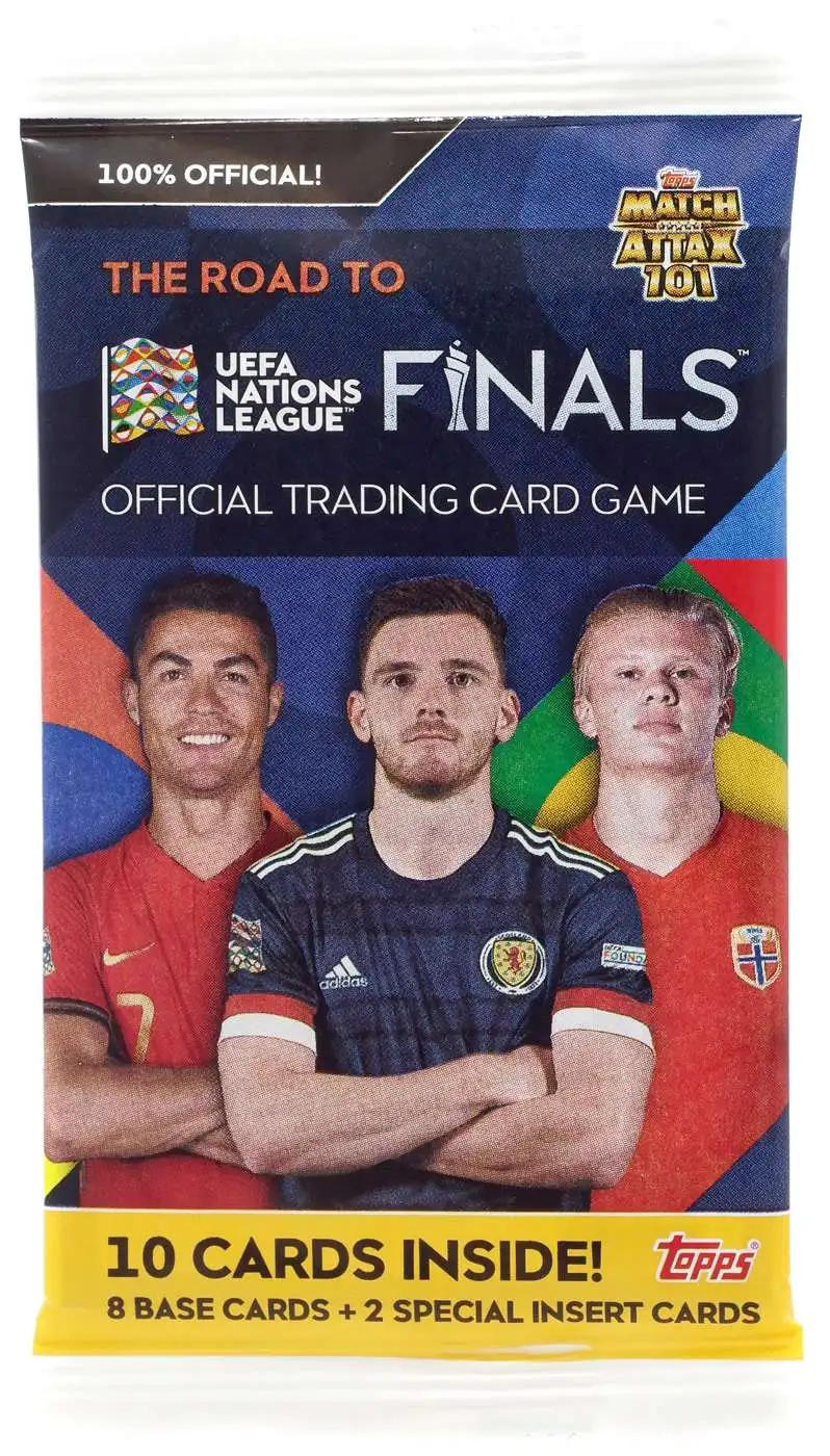 Best Pirce ❤️ UEFA Match Attax 101 2021-22 Soccer The Road to the Finals Trading Card Pack ✨ 1 Best Pirce ❤️ UEFA Match Attax 101 2021-22 Soccer The Road to the Finals Trading Card Pack ✨