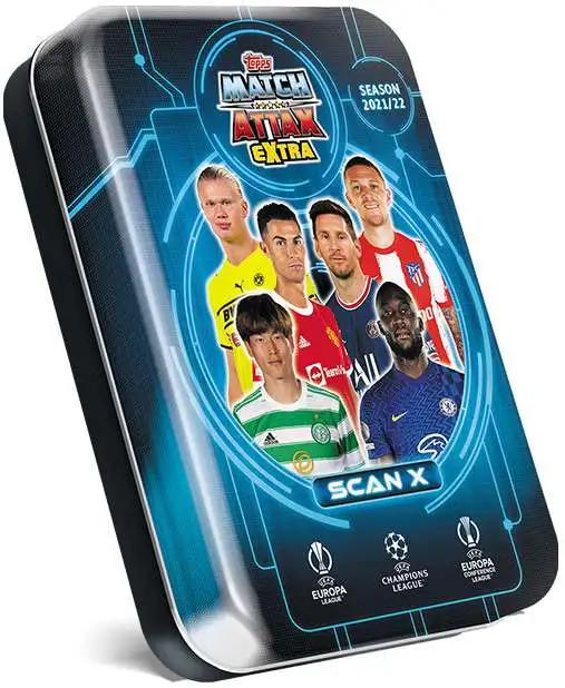 Budget ๐ UEFA Match Attax Extra 2021-22 Soccer Season Blue Wave Scan X Mini Tin โ 2 Budget ๐ UEFA Match Attax Extra 2021-22 Soccer Season Blue Wave Scan X Mini Tin โ - Image 2