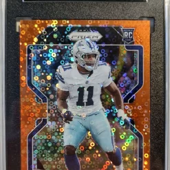 Budget 🤩 NFL 2021 Panini Prizm Micah Parsons Disco Prizm Trading Card #382 [Rookie] [SGC 9] 🔔