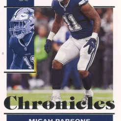 Top 10 🥰 NFL 2022 Panini Chronicles Micah Parsons Trading Card #28 [Rookie Card] ⭐