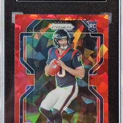 Flash Sale 🛒 NFL 2021 Panini Prizm SGC 10 Davis Mills Trading Card #352 [Red Ice Prizm Rookie Card] 🔔