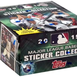 Best Pirce 🎁 MLB Topps 2019 ⚾ Baseball Sticker Collection Box [50 Packs] 🔔
