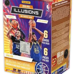 New ⭐ NBA Panini 2020-21 Illusions 🏀 Basketball Trading Card BLASTER Box [6 Packs] ✨
