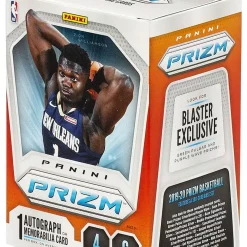 Outlet 🔥 NBA Panini 2019-20 Prizm 🏀 Basketball Trading Card BLASTER Box [6 Packs, 1 Autograph OR Memorabilia Card] 🥰