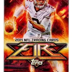 Budget 🎁 NFL Topps 2014 Fire Football Trading Card Pack [8 Cards] ✨