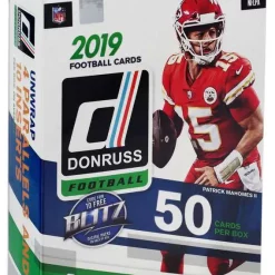 Buy 😀 NFL Panini 2019 Donruss Football Trading Card HANGER Box [50 Cards, 4 Rated Rookies] 🤩