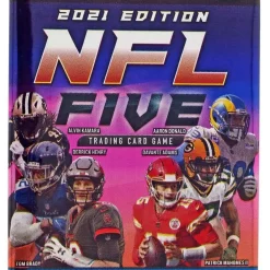 Brand new 💯 NFL Trading Card Game 2021 Five Football Booster Pack [9 Cards] ✨