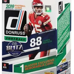 Top 10 🛒 NFL Panini 2019 Donruss Football Trading Card BLASTER Box [11 Packs, 1 Memorabilia Card] 🧨