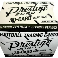 Promo 🔔 NFL Panini 2020 Prestige Football Trading Card VALUE Box [12 Packs] 🤩