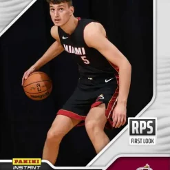 Hot Sale ❤️ NBA Miami Heat 2022-23 Instant RPS First Look 🏀 Basketball Nikola Jovic Trading Card RPS-24 [Rookie Card] 🌟