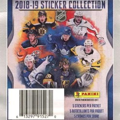 Wholesale 🎉 NHL Panini 2018-19 Hockey Sticker Collection Pack [5 Stickers] 🤩