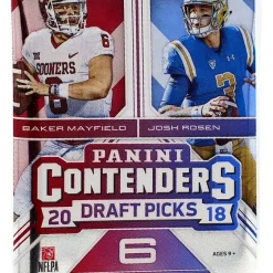 Outlet 👍 NFL Panini 2018 Contenders Draft Picks Football Trading Card RETAIL Pack [6 Cards] ✨