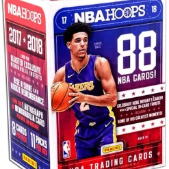New 🥰 NBA Panini 2017-18 Hoops 🏀 Basketball Trading Card BLASTER Box [11 Packs, 1 Autograph OR Memorabilia Card] 😍