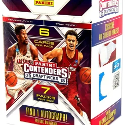 Best deal 👍 NBA Panini 2018-19 Contenders Draft Picks 🏀 Basketball Trading Card BLASTER Box [7 Packs, 1 Autograph] ✨