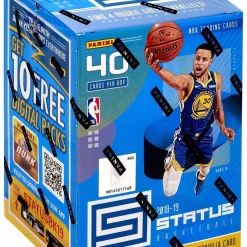 Coupon ✨ NBA Panini 2018-19 Status 🏀 Basketball Trading Card BLASTER BLUE Box [8 Packs, 1 Autograph OR Memorabilia Card!] ⭐