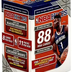 Top 10 ✔️ NBA Panini 2019-20 Hoops 🏀 Basketball Trading Card BLASTER Box [11 Packs, 1 Autograph OR Memorabilia Card!] 🤩