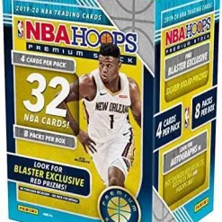 Cheapest 🧨 NBA Panini 2019-20 Hoops Premium Stock 🏀 Basketball Trading Card BLASTER Box [8 Packs] 💯