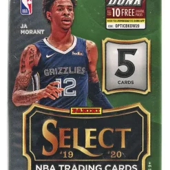 Outlet ⭐ NBA Panini 2019-20 Select 🏀 Basketball Trading Card Pack [5 Cards] 🔥