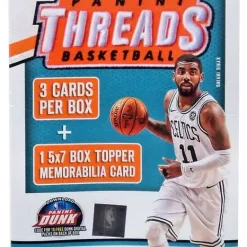 Deals ⭐ NBA Panini 2017-18 Threads 🏀 Basketball Trading Card HANGER Box [3 Cards, 1 Memorabilia Card!] 😀