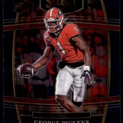 Buy 🎁 NFL 2022 Panini Select Draft Picks George Pickens Blue Concourse Trading Card #94 [Rookie] 🌟