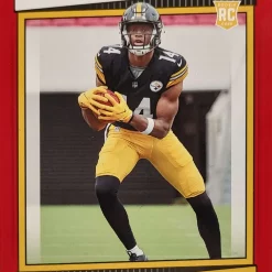 Top 10 🤩 NFL 2022 Panini Score Football George Pickens Red Parallel Trading Card #383 [Rookie Card] 🎉