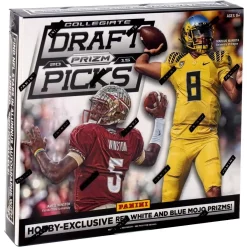 Best deal ✔️ NFL Panini 2015 Prizm Collegiate Draft Picks Football Trading Card HOBBY Box [12 Packs] ✔️