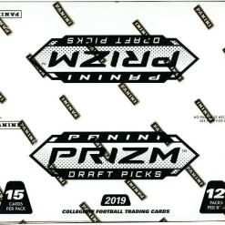 Budget 👍 NFL Panini 2019 Prizm Draft Picks Football Trading Card VALUE Box [12 Packs] 🌟