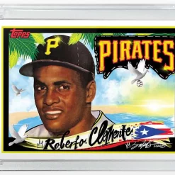Flash Sale 💯 MLB Topps Project 2020 ⚾ Baseball Roberto Clemente Trading Card [#154, By King Saladeen] 👏