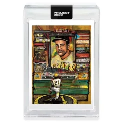 Deals 😀 MLB Topps Project 2020 ⚾ Baseball 1955 Roberto Clemente Trading Card [#138, by Andrew Thiele] 🧨