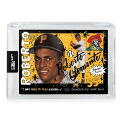 Top 10 ✔️ MLB Topps Project 2020 ⚾ Baseball 1955 Roberto Clemente Trading Card [#110, by Sophia Chang] 🛒