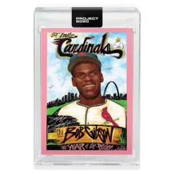 Top 10 💯 MLB Topps Project 2020 ⚾ Baseball 1959 Bob Gibson Trading Card [#124, by King Saladeen] 🧨