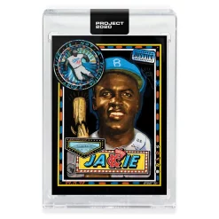Brand new 👏 MLB Topps Project 2020 ⚾ Baseball 1952 Jackie Robinson Trading Card [#114, by Efdot] 😉