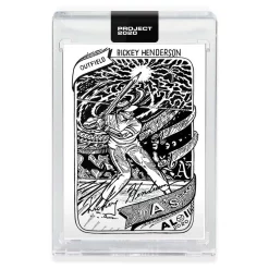 Discount 🎁 MLB Topps Project 2020 ⚾ Baseball 1980 Rickey Henderson Trading Card [#104, by JK5] 👍