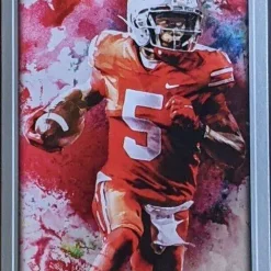 Brand new 🧨 NFL 2022 Artistry Football Garrett Wilson Silver Trading Card #47 [Rookie Card] 👏