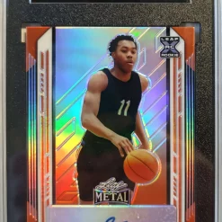 Budget ✨ NBA 2021-22 Leaf Metal Scottie Barnes Orange 3/7 Trading Card BA-SB1 [Rookie Auto ] [SGC 9.5] 🌟