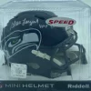 Cheap 👍 NFL Seattle Seahawks Tristar Hidden Treasures Steve Largent Autographed Mini Helmet 🌟