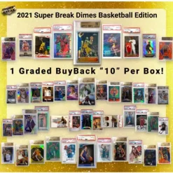Best Sale 🤩 NBA 2020 DIMES 🏀 Basketball Trading Card Box [1 GRADED BuyBack Card Per Box] 🤩