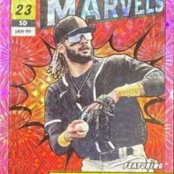 Wholesale 🛒 MLB 2022 Donruss ⚾ Baseball Fernando Tatis Jr. Pink Fireworks Parallel Trading Card M-2 [Marvels] ⭐