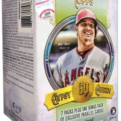Outlet 🧨 MLB Topps 2018 Gypsy Queen ⚾ Baseball Trading Card BLASTER Box [7 Packs + 1 Bonus Pack of Parallel Cards] 😍