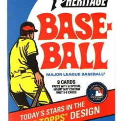 Best deal 👏 MLB Topps 2018 Heritage ⚾ Baseball Trading Card RETAIL Pack [9 Cards] 👏