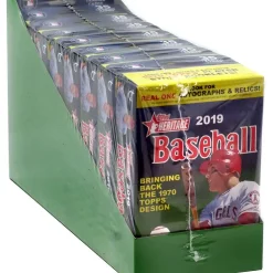 Cheap 🌟 MLB Topps 2019 Heritage ⚾ Baseball Trading Card HANGER Tray [8 Boxes] 👍