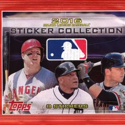 Promo ⌛ MLB Topps 2016 ⚾ Baseball Sticker Collection Pack 🤩