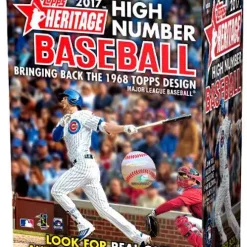 Cheapest ✨ MLB Topps 2017 Heritage High Number ⚾ Baseball Trading Card BLASTER Box [8 Packs] 🔔