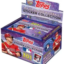 Best deal 🔔 MLB Topps 2017 ⚾ Baseball Sticker Collection Box [50 Packs] 🌟